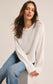 Z Supply Emerson Cropped White Sweater