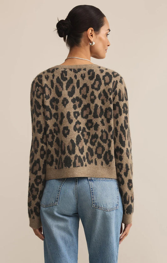 Z Supply Outlook Leopard Cardigan