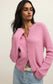 Z Supply Medina Cozy Rib Cardigan in Pink Crush