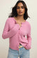 Z Supply Medina Cozy Rib Cardigan in Pink Crush