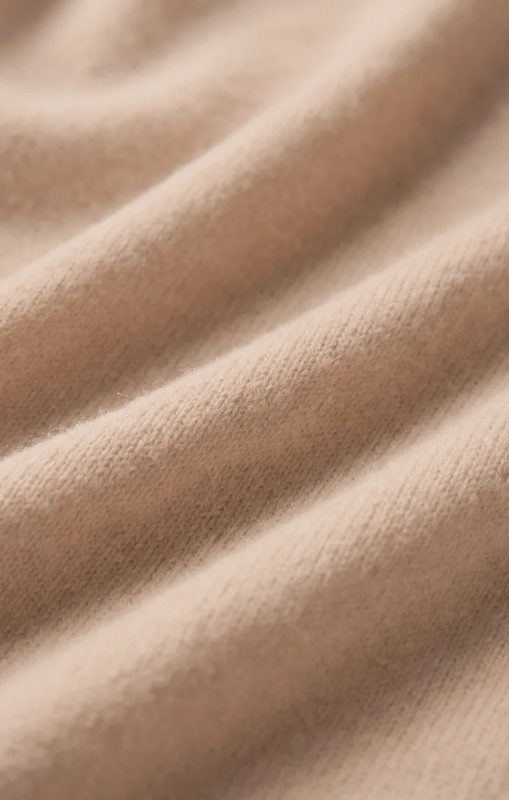 Z Supply Coming Up Cozy Sweater in Soft Ecru