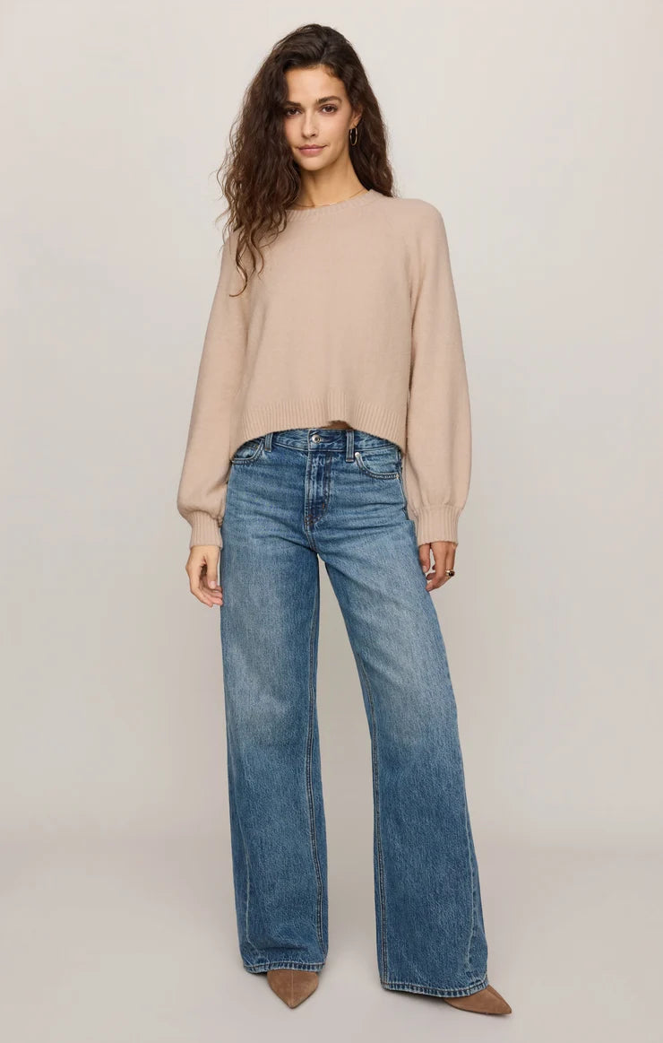 Z Supply Coming Up Cozy Sweater in Soft Ecru