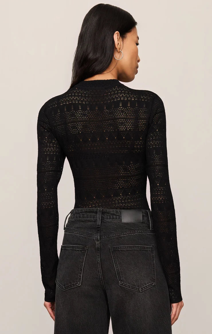 Z Supply Avery Sweater Top in Black