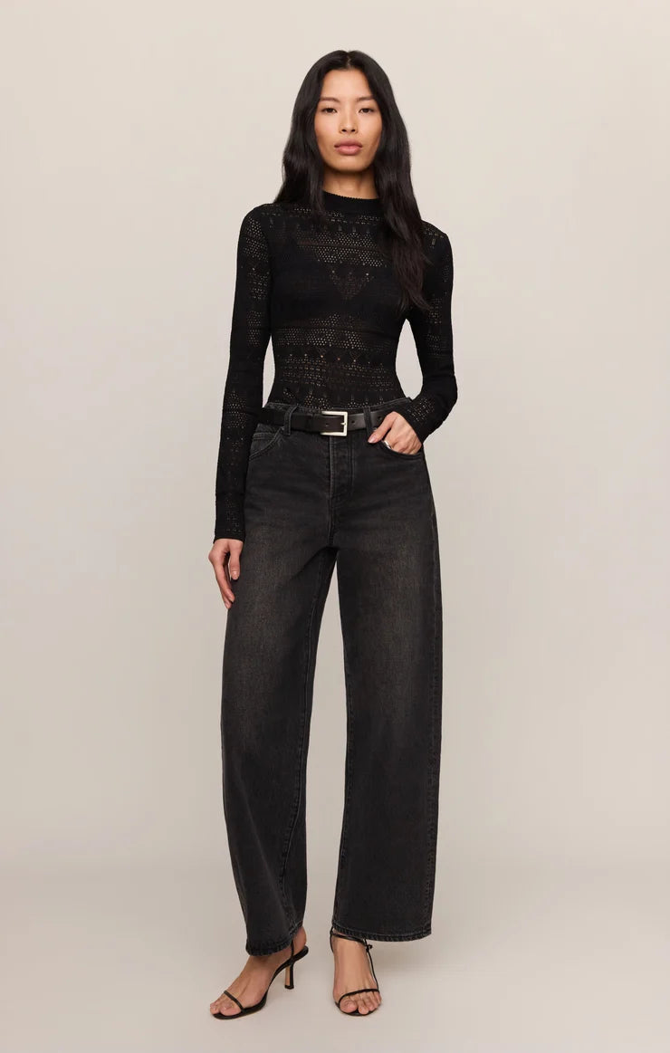 Z Supply Avery Sweater Top in Black
