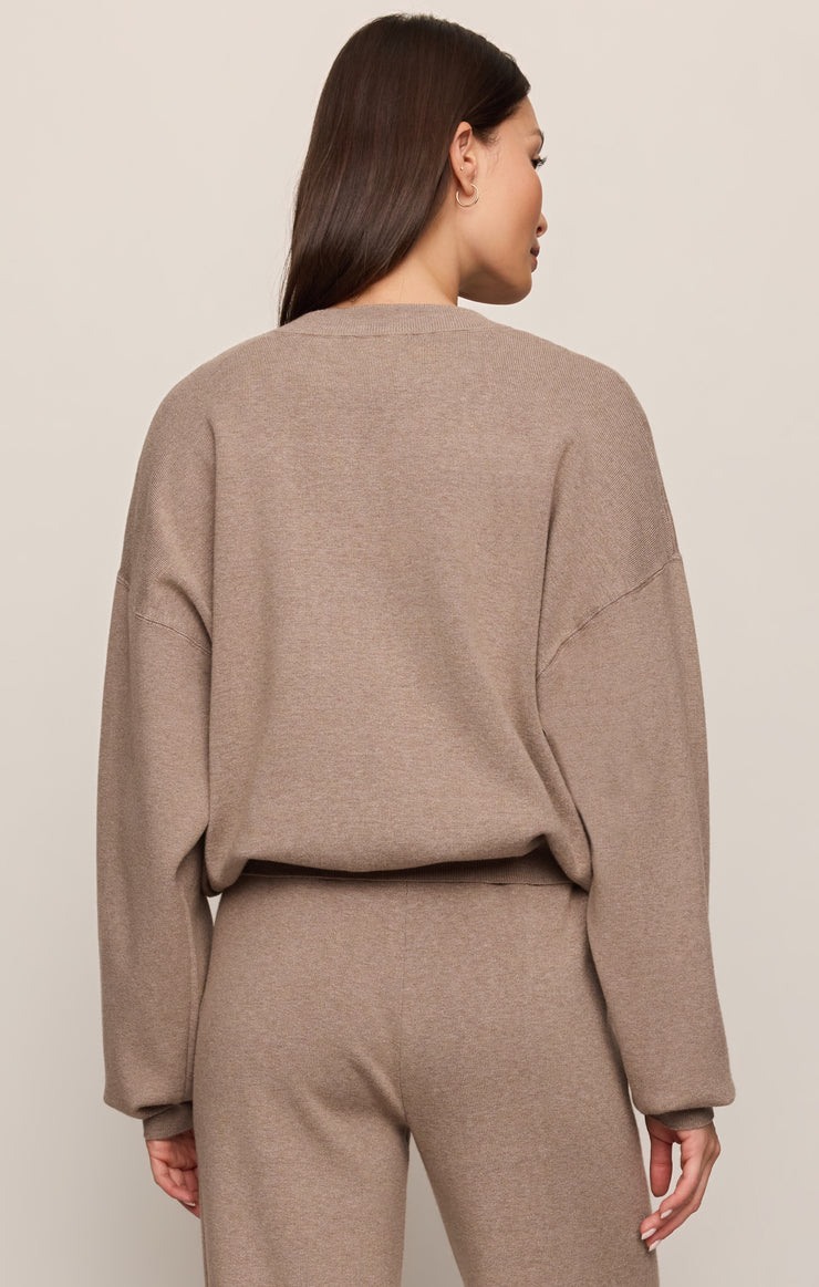 Z Supply Take It Easy Sweater in Heather Ash