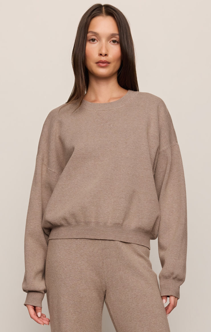Z Supply Take It Easy Sweater in Heather Ash