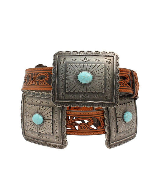 Ariat Ladies Rectangular Concho Belt