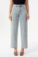Bayeas High Rise Rhinestone Barrel Leg Jeans in Glacier