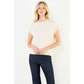 Knit Vest Top in Cream