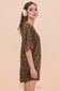 Comfy Leopard Printed Knit Romper