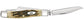 Case Peach Seed Jig Amber Bone Carbon Steel Medium Stockman with Pen Blade