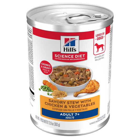 Hill's Science Diet Adult 7+ Savory Stew with Chicken & Vegetables Dog Food