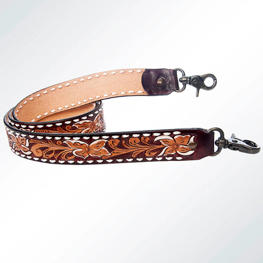 American Darling Tooled Leather Crossbody Handle Strap for Bags