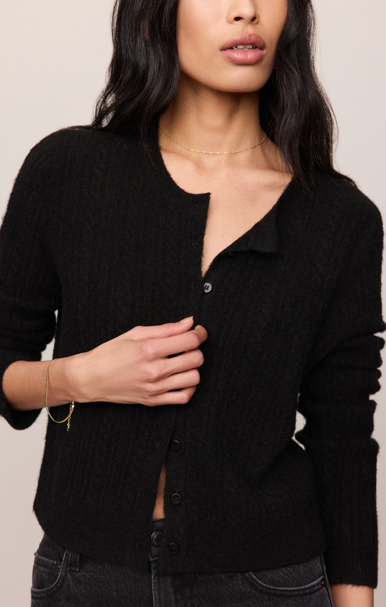 Z Supply Medina Cozy Cardigan in Black