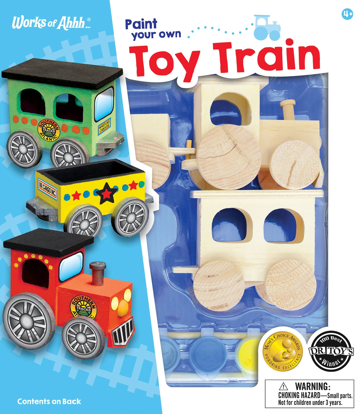 Wooden Toy Train Painting Set