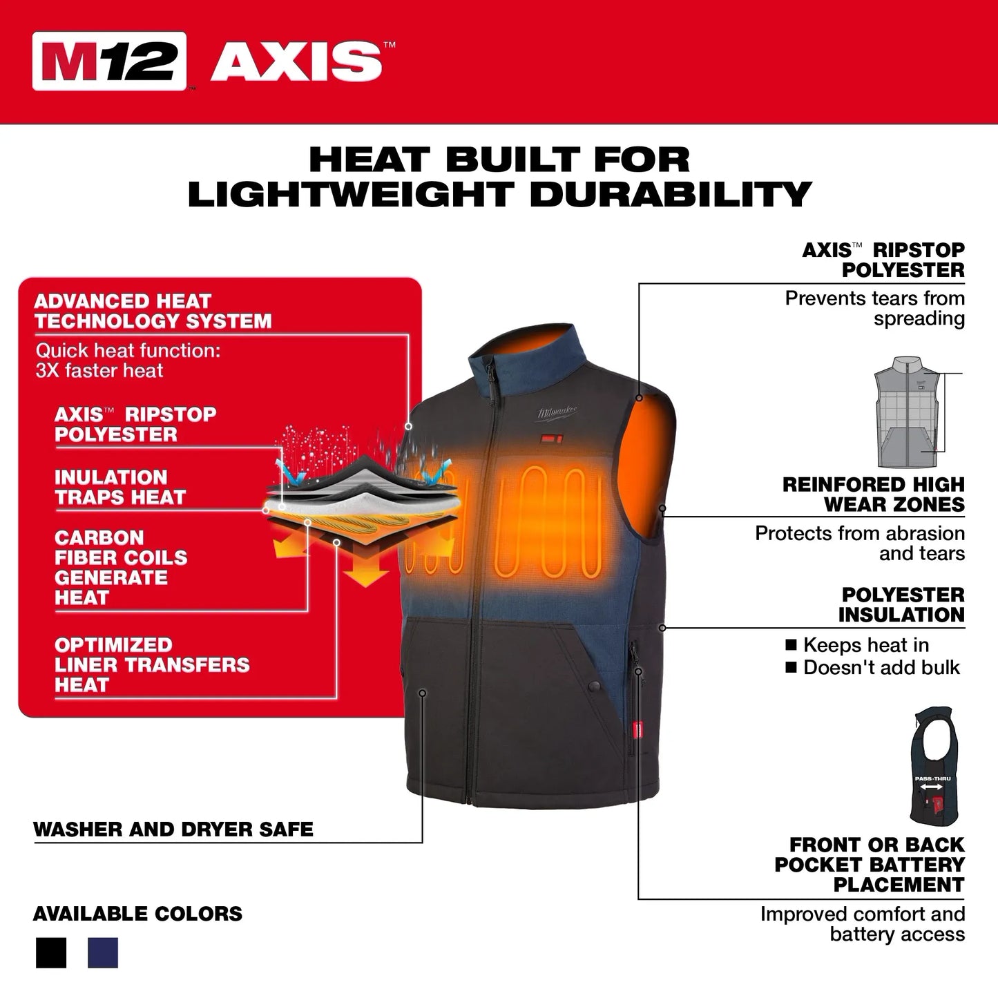 Milwaukee M12™ Heated AXIS™ Vest