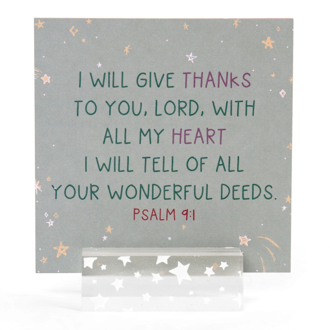 Verses For Gratitude – Bible Verse Card Set & Display Stand