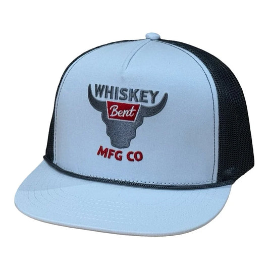 Whiskey Bent Hat Co. Banquet White Trucker Hat