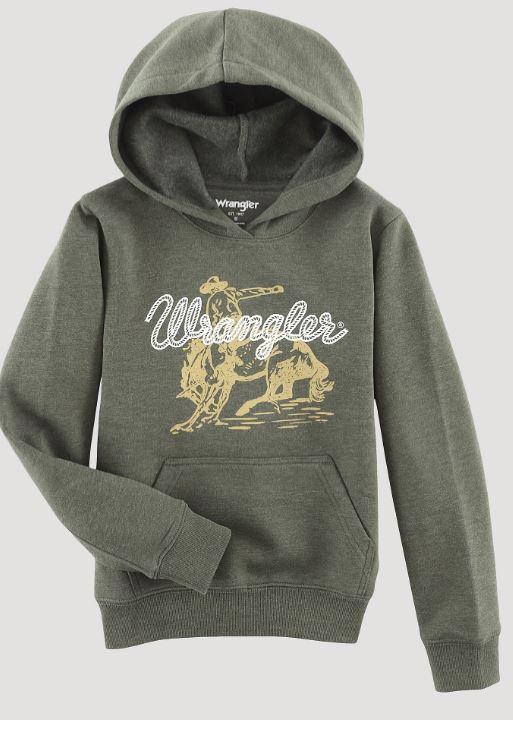 Wrangler Graphic Bronc Hoodie LG