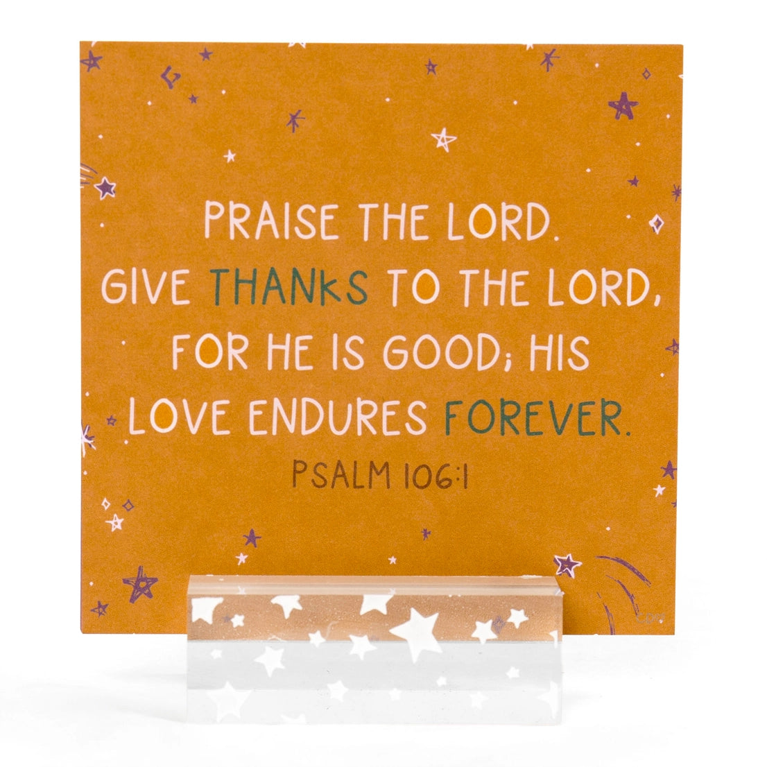 Verses For Gratitude – Bible Verse Card Set & Display Stand
