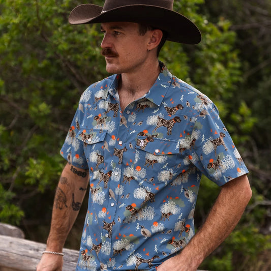 Raised By Coyotes Bird Dog Pearl Snap