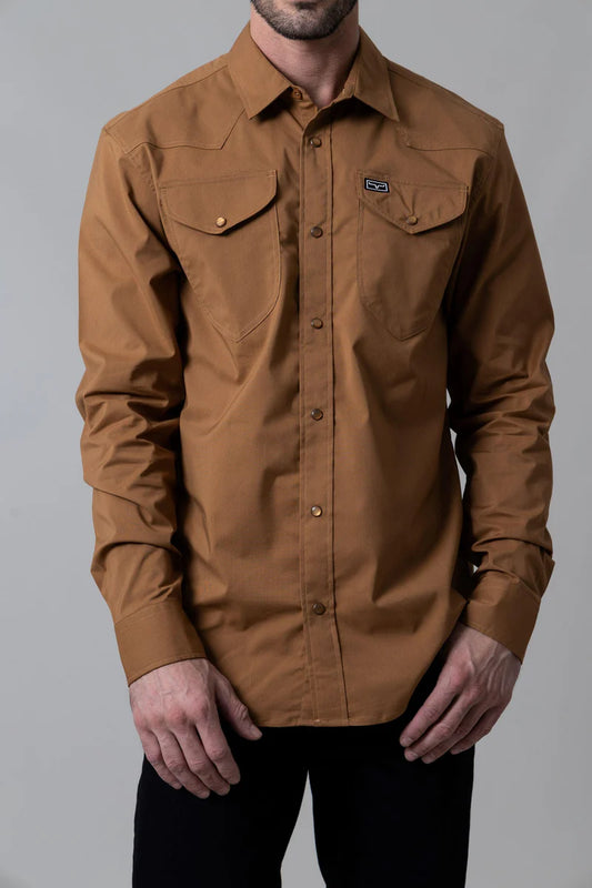 Kimes Ranch Blackout Dress Shirt in Brown