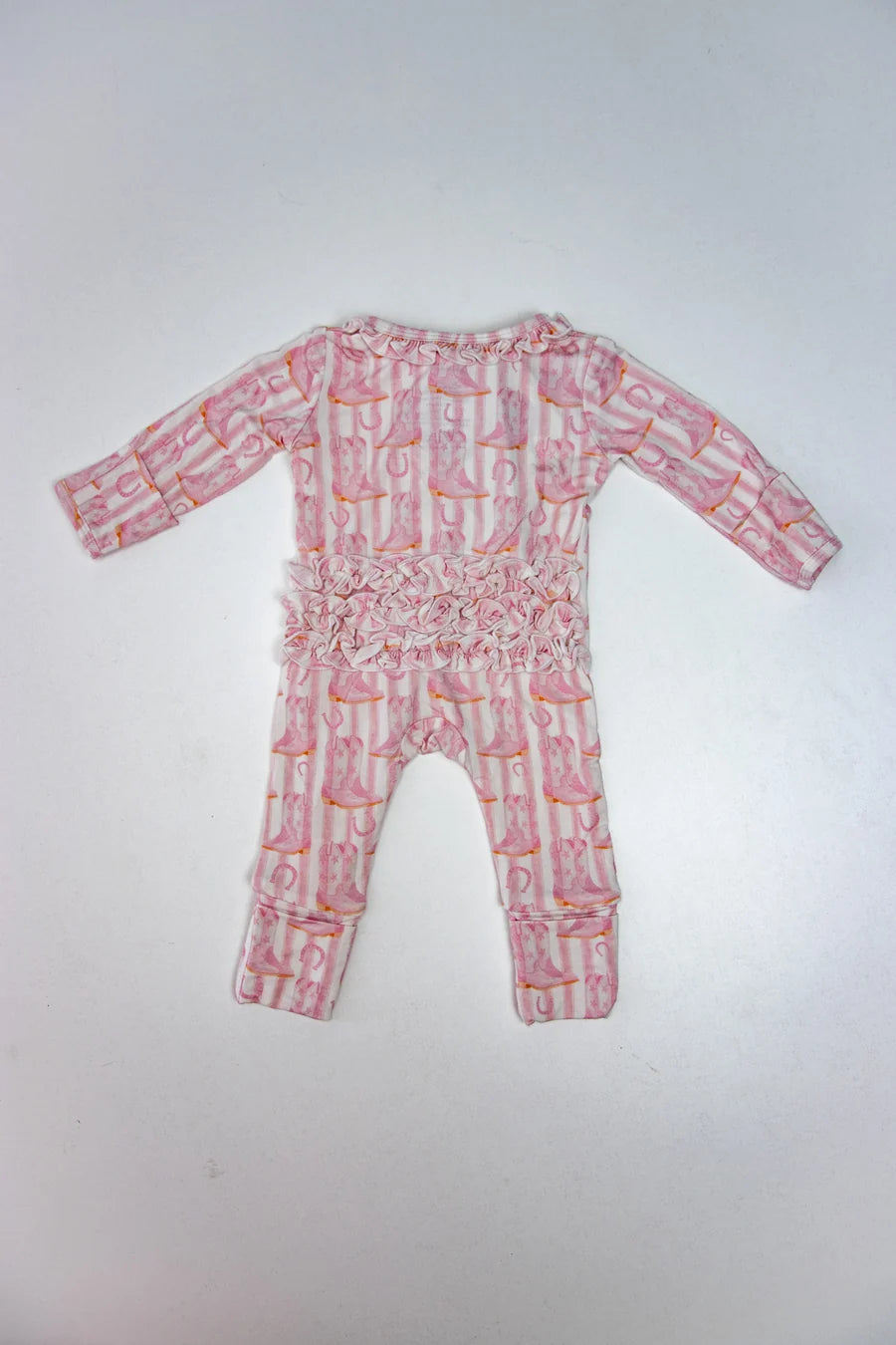 Blushin' Boots Two Way Zip Bamboo Footie
