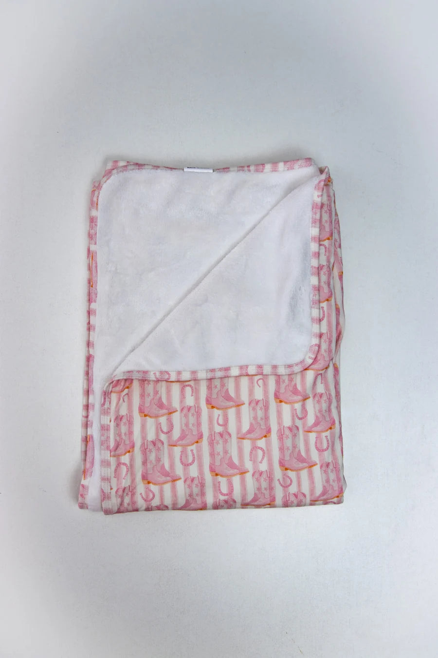 Blushin' Boots Bamboo Plush Baby Blanket