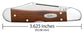 Case Smooth Chestnut Bone Mini CopperLock