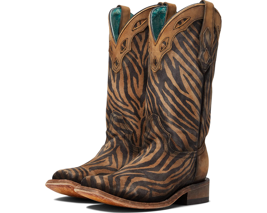 Corral Boots Zebra Saddle Boots 6.5