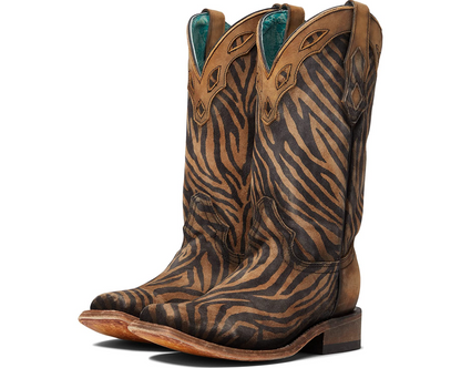 Corral Boots Zebra Saddle Boots 6