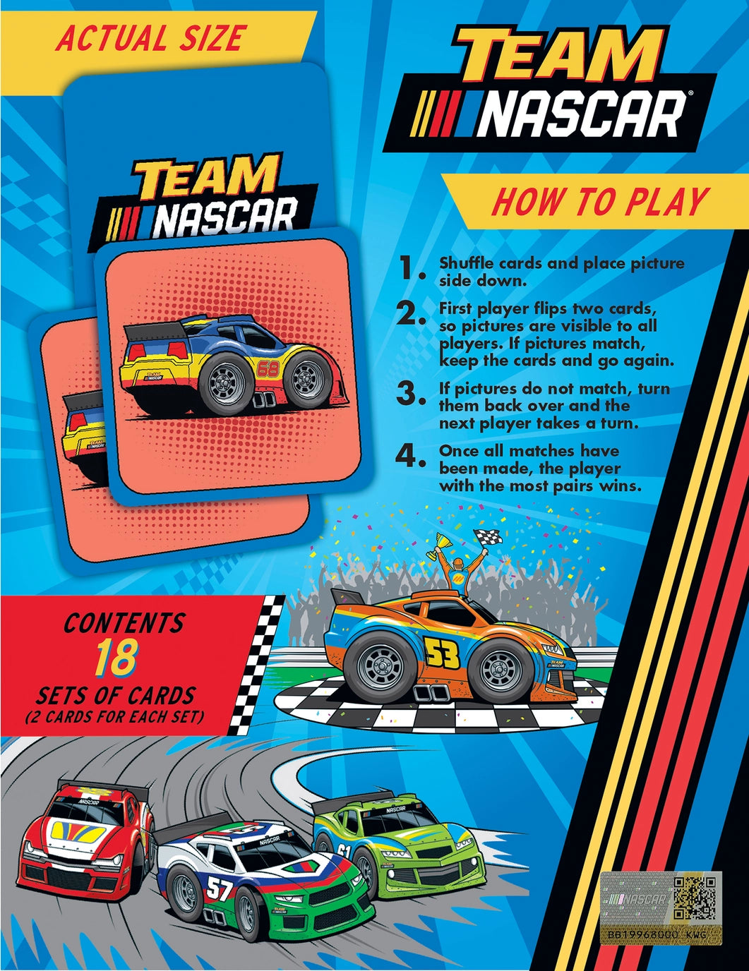 Nascar Matching Game