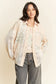 Davi & Dani Beige Multi Fabric Knit Shacket Curvy