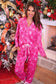 Pretty Pink Christmas Ruffle Pajama Set