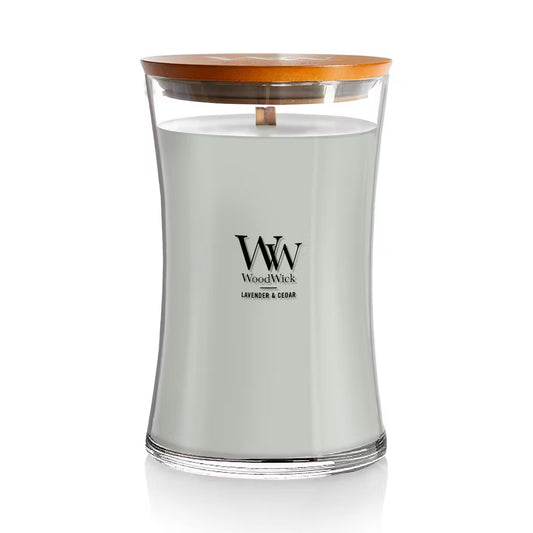 WoodWick Lavender & Cedar Large Hourglass Candle