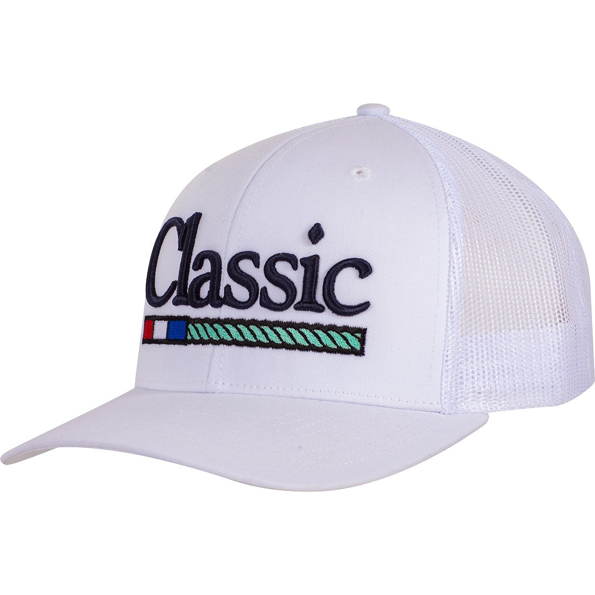 Classic Rope White Trucker Snapback Cap