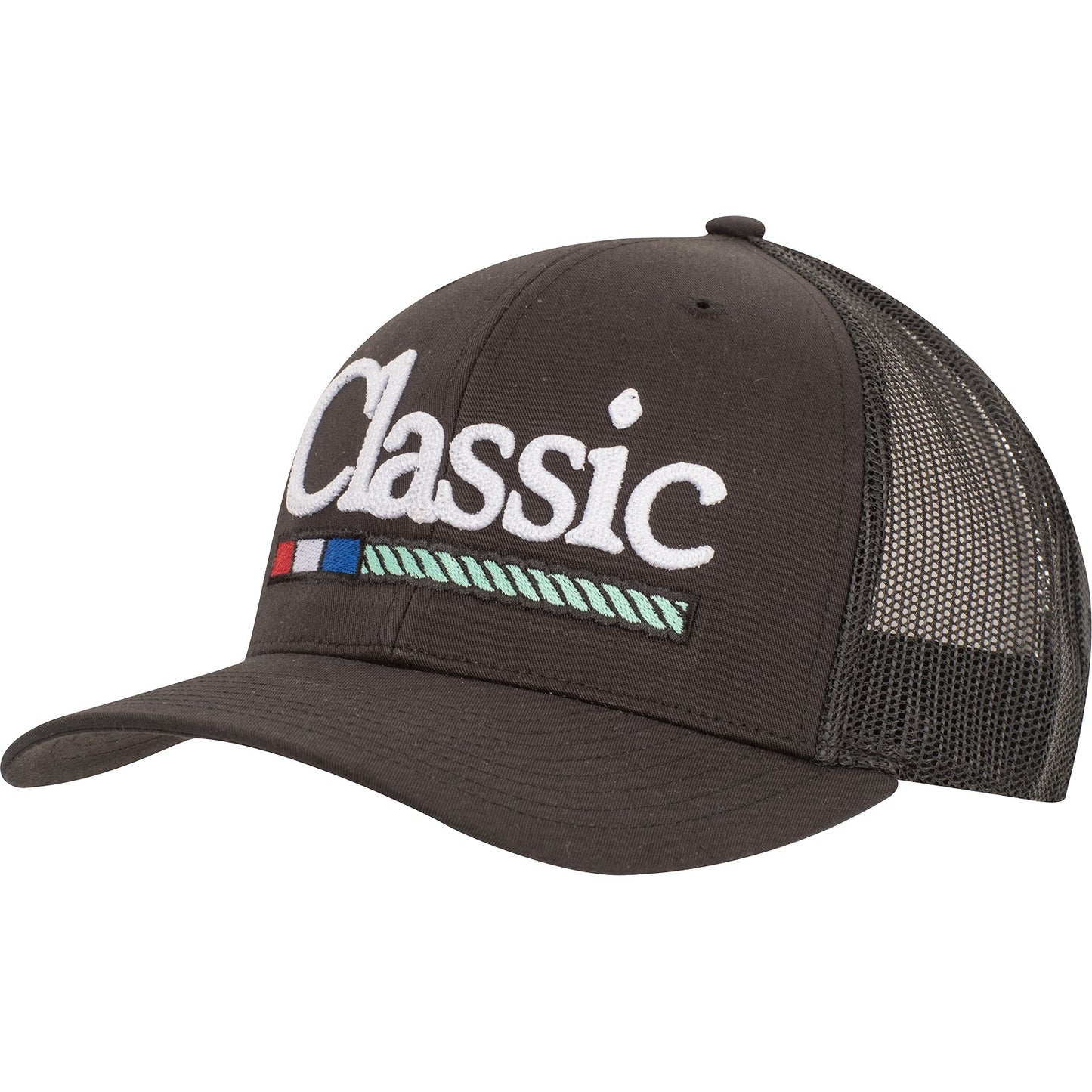 Classic Rope Black Trucker Snapback Cap