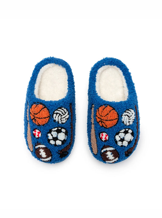 Kids Blue Sports Slippers