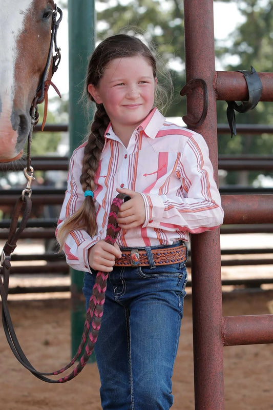 Cinch Girl's Striped Button-Down Shirt