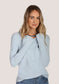 Dylan Cozy Rib Crewneck in Sky