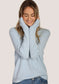 Dylan Cozy Rib Crewneck in Sky