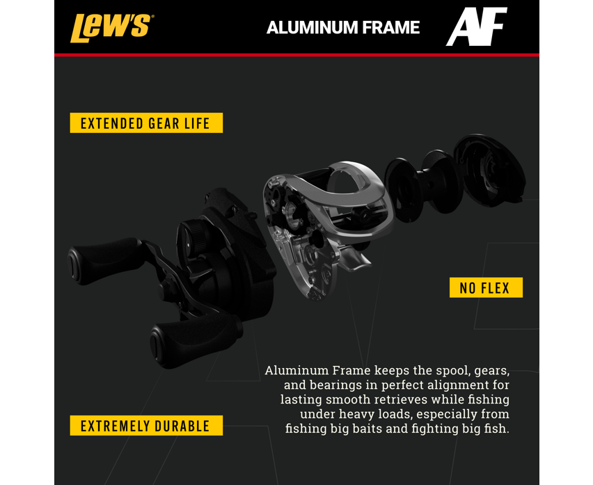 aluminum frame baitcasting reel Lew's Custom Baitcast Reel - Right