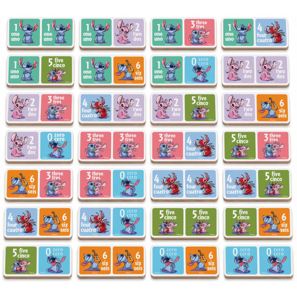 Disney Stitch Wooden Dominoes