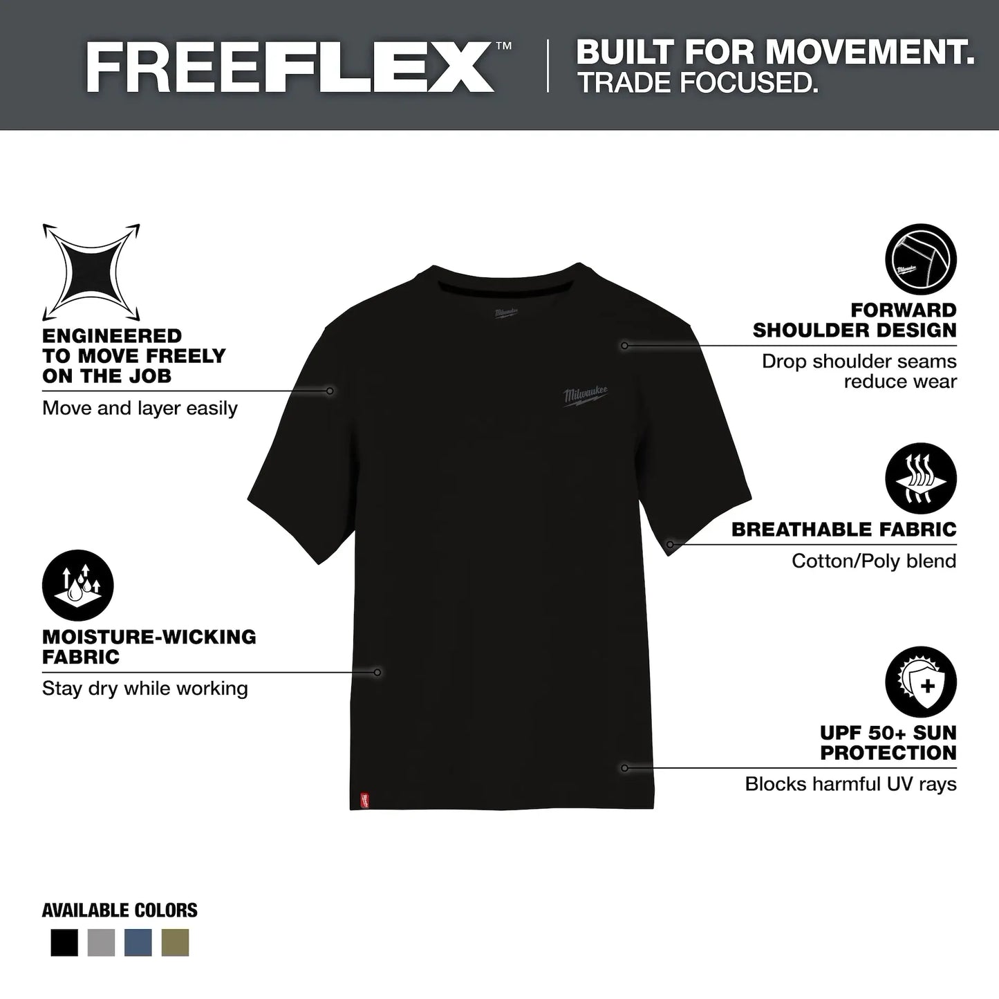 Milwaukee FREEFLEX™ Hybrid Work Tee