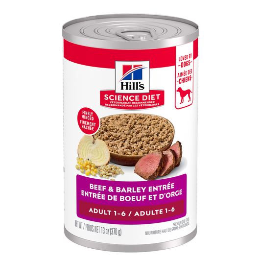 Hill's Science Diet Adult Beef & Barley Entrée Dog Food