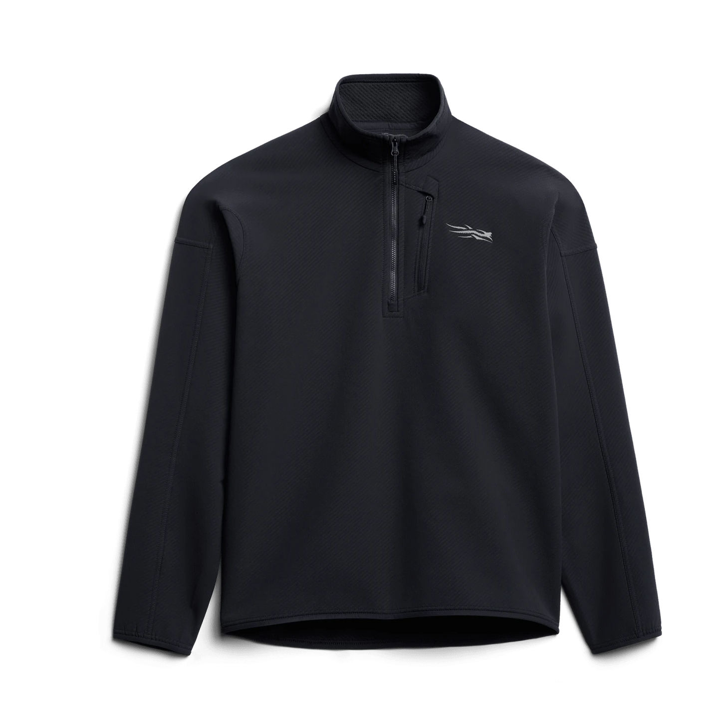 Sitka Alpha Fleece 1/4 Zip Pullover in Sitka Black