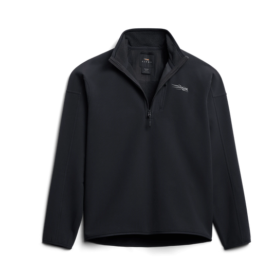 Sitka Alpha Fleece 1/4 Zip Pullover in Sitka Black