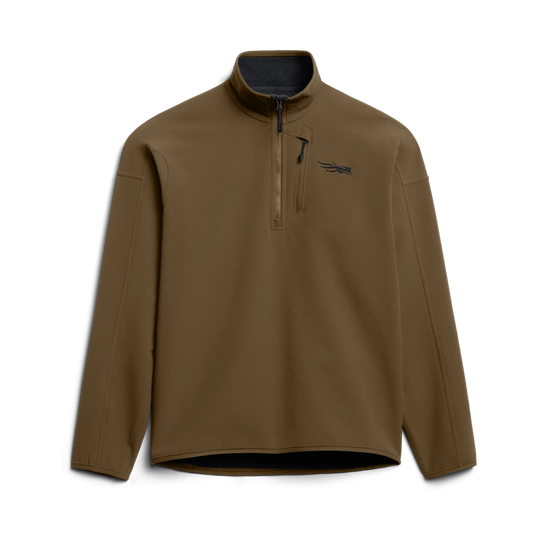 Sitka Alpha Fleece 1/4 Zip Pullover in Coyote