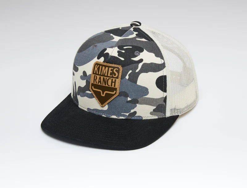 Kimes Ranch Drop in Trucker Hat in Camo