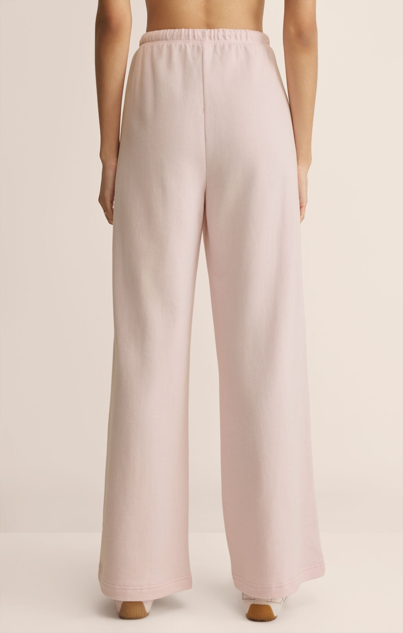 Z Supply Take All French Terry Track Pant in Washed Pink